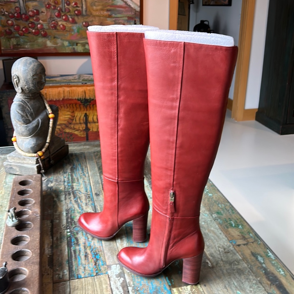 Sam Edelman Rylan, Leather boots in Rust color.  NEW no box